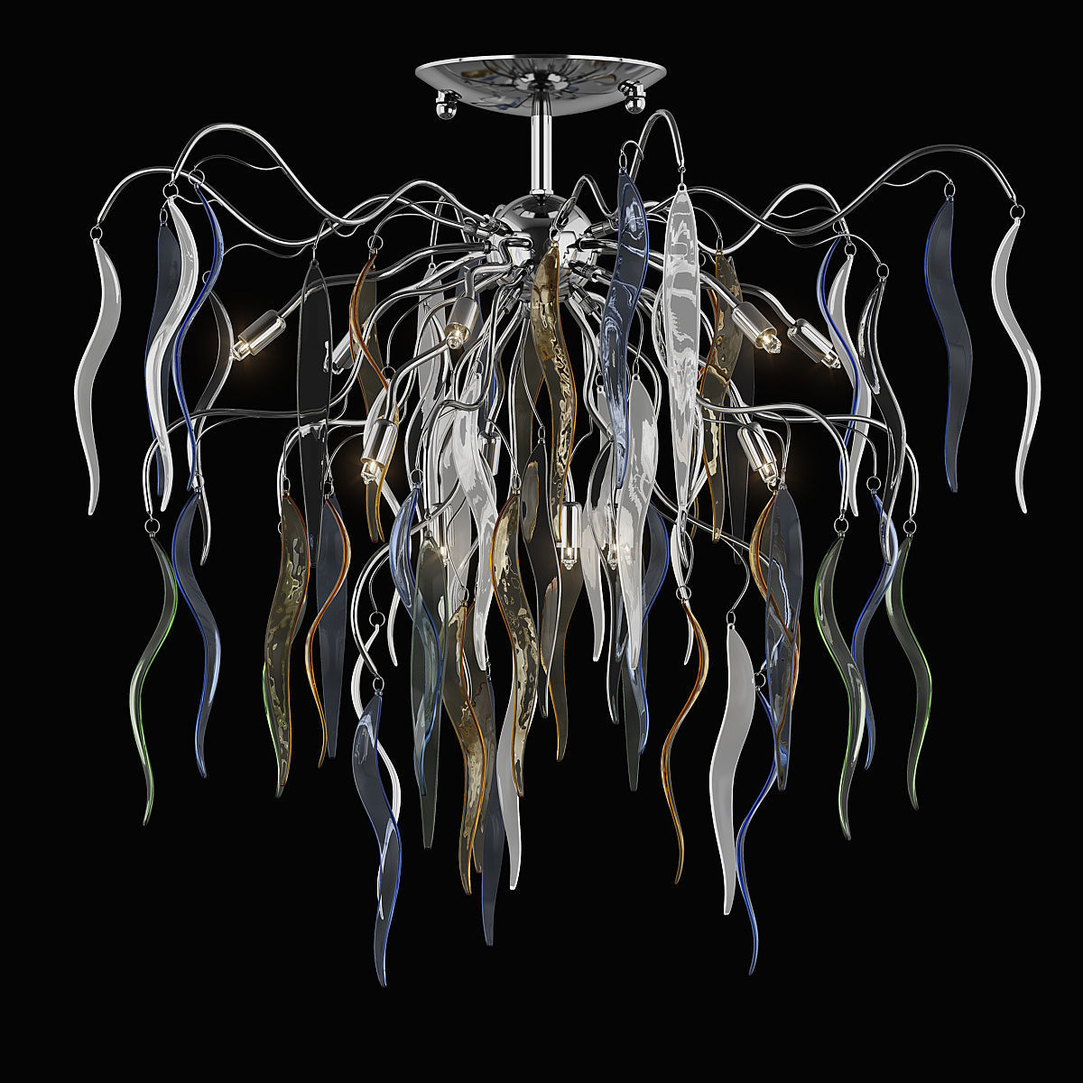 792124 Mocco Lightstar Chandelier 3D model_9