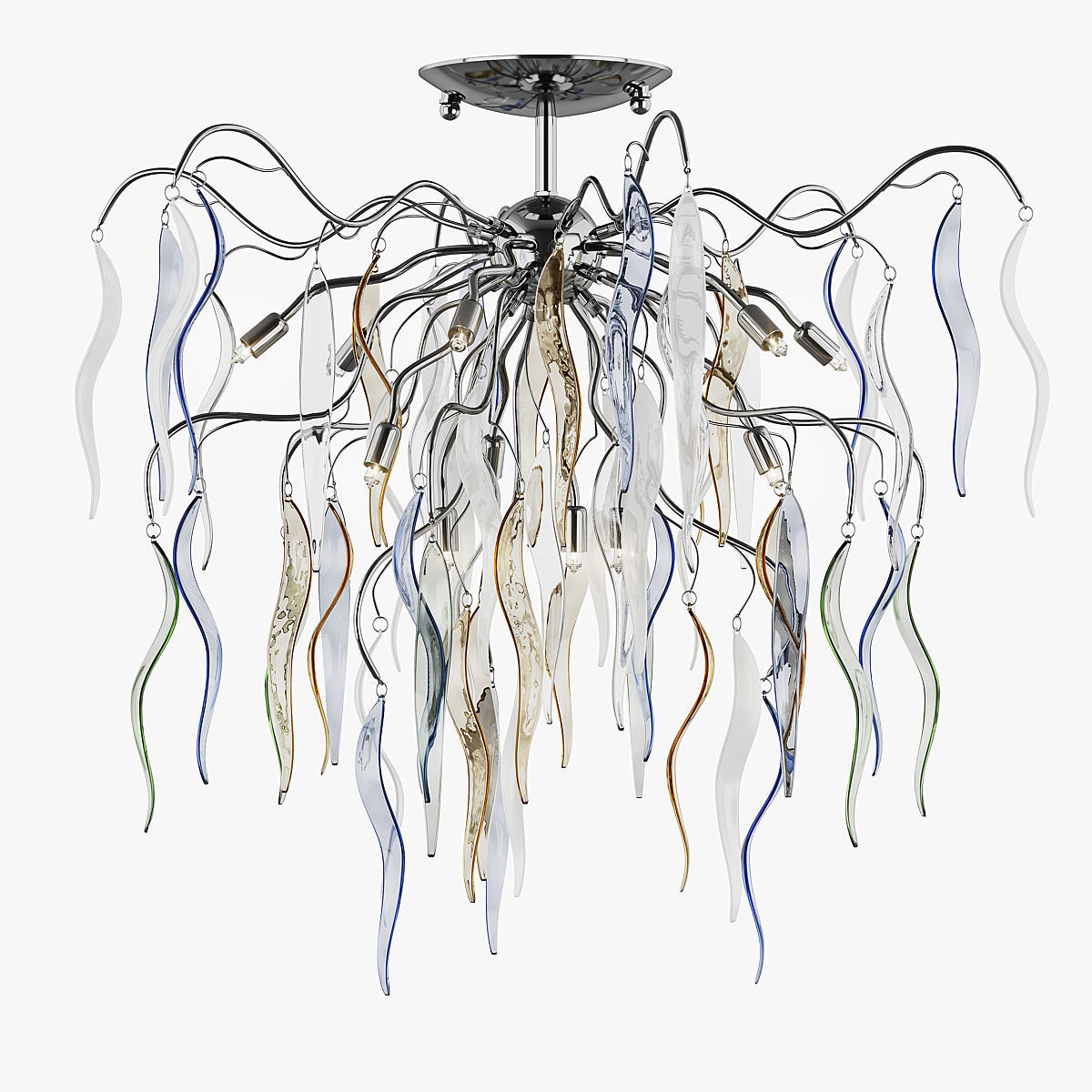 792124 Mocco Lightstar Chandelier 3D model_8