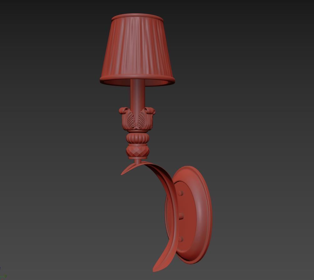 783611 Antiqua Lightstar Sconce  3D model_8