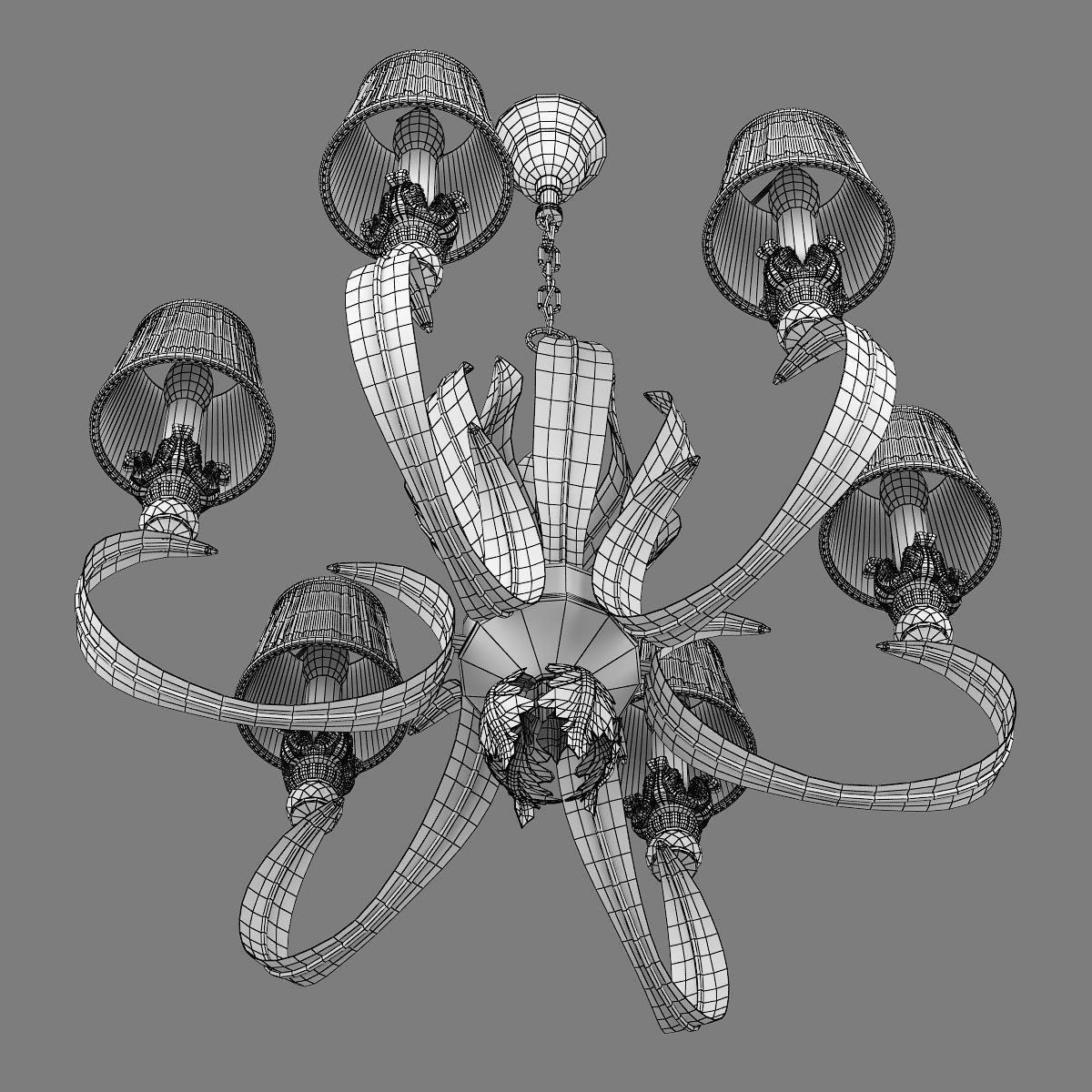 783061 Antiqua Lightstar Chandelier 3D model_4