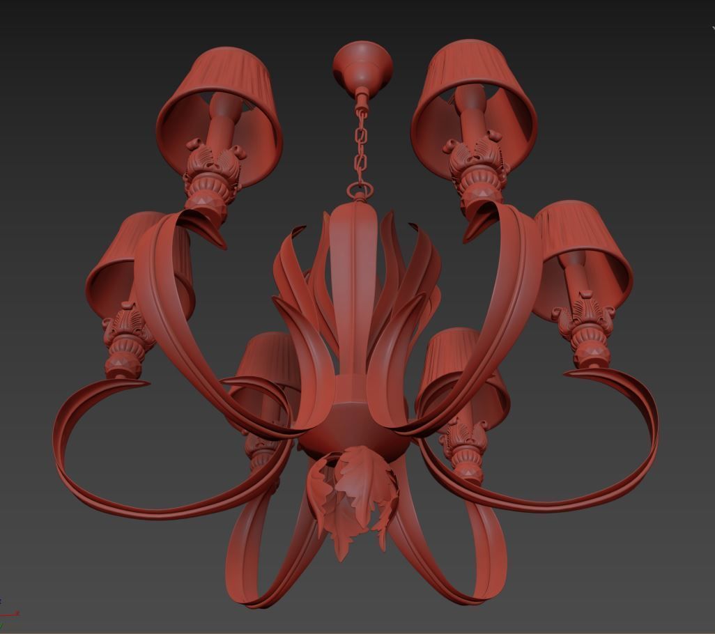 783061 Antiqua Lightstar Chandelier 3D model_7