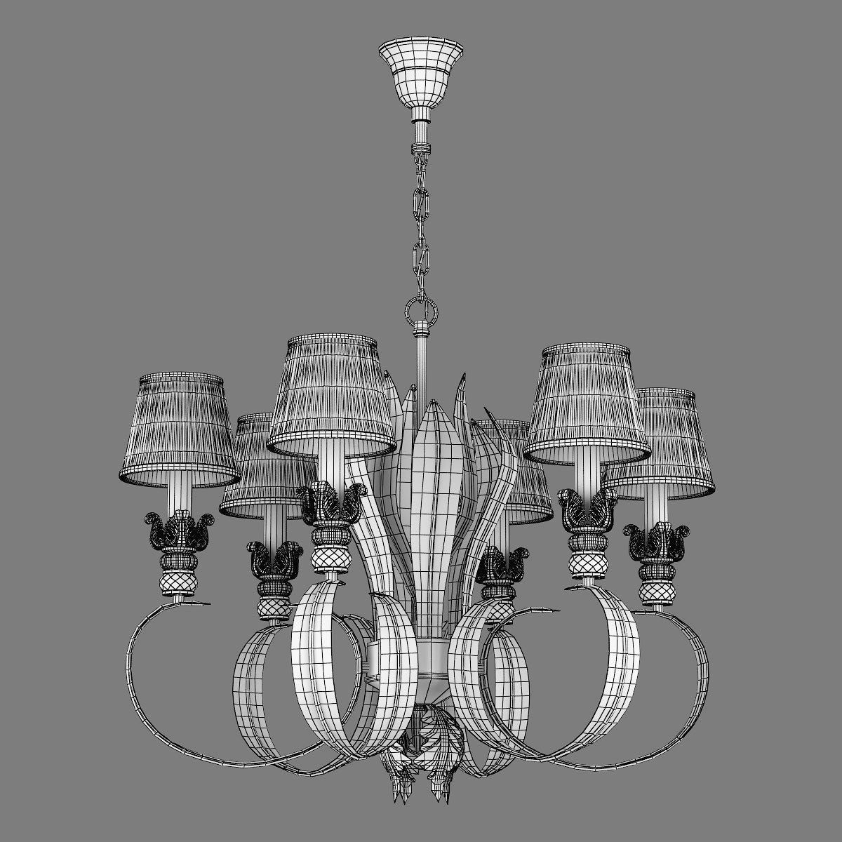 783061 Antiqua Lightstar Chandelier 3D model_3
