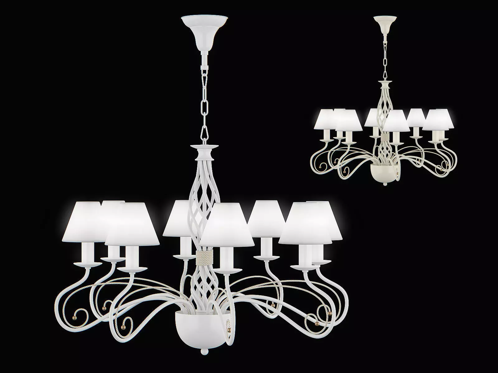 78208x Esedra Lightstar Chandelier 3D model_0