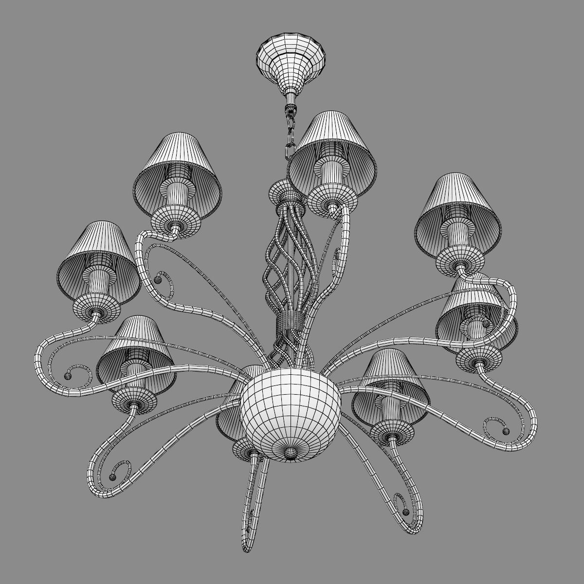 78208x Esedra Lightstar Chandelier 3D model_9