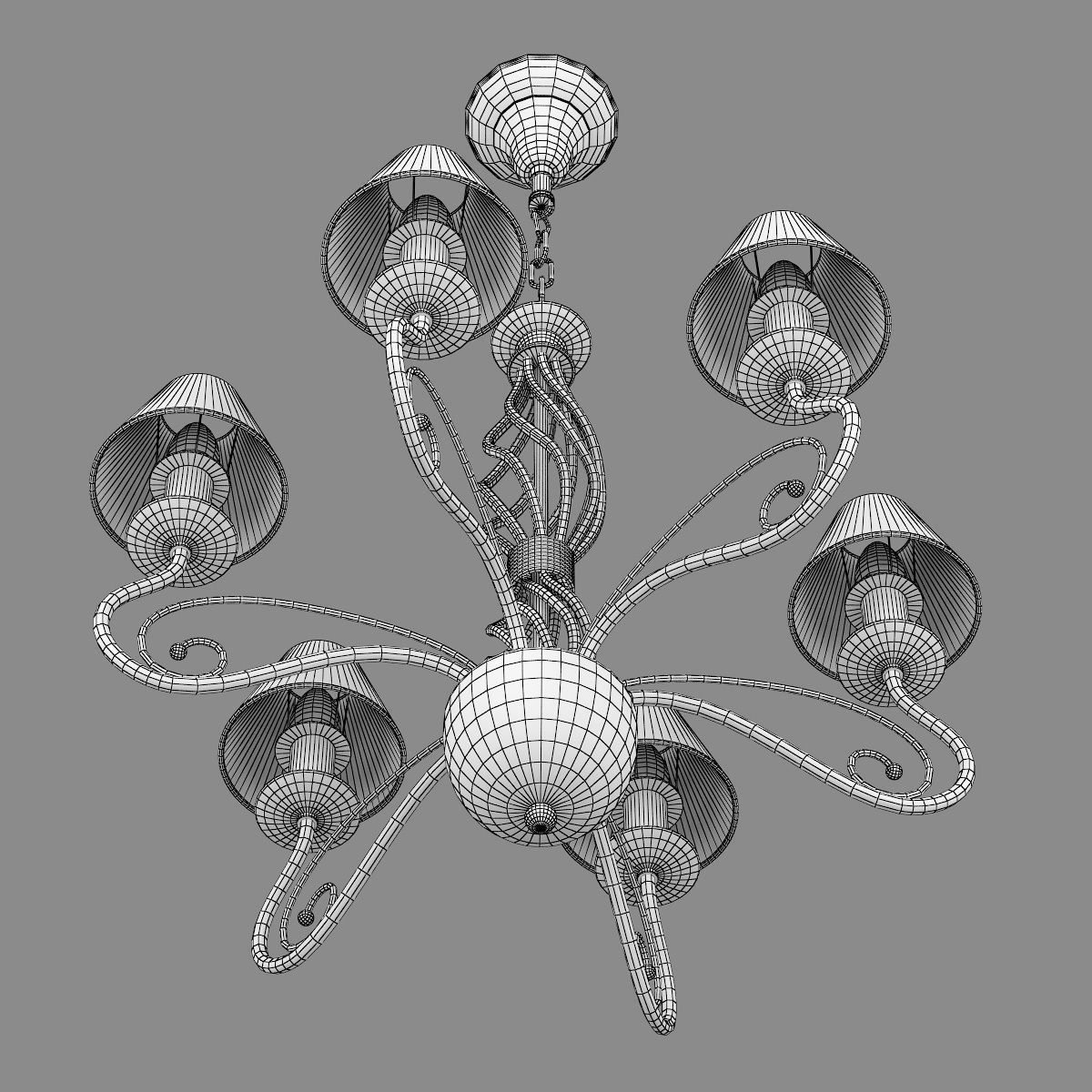 78206x Esedra Lightstar Chandelier 3D model_9