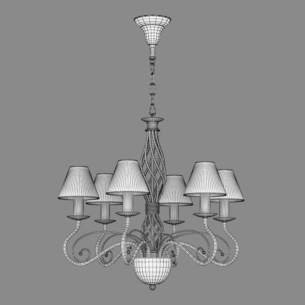 78206x Esedra Lightstar Chandelier 3D model_8