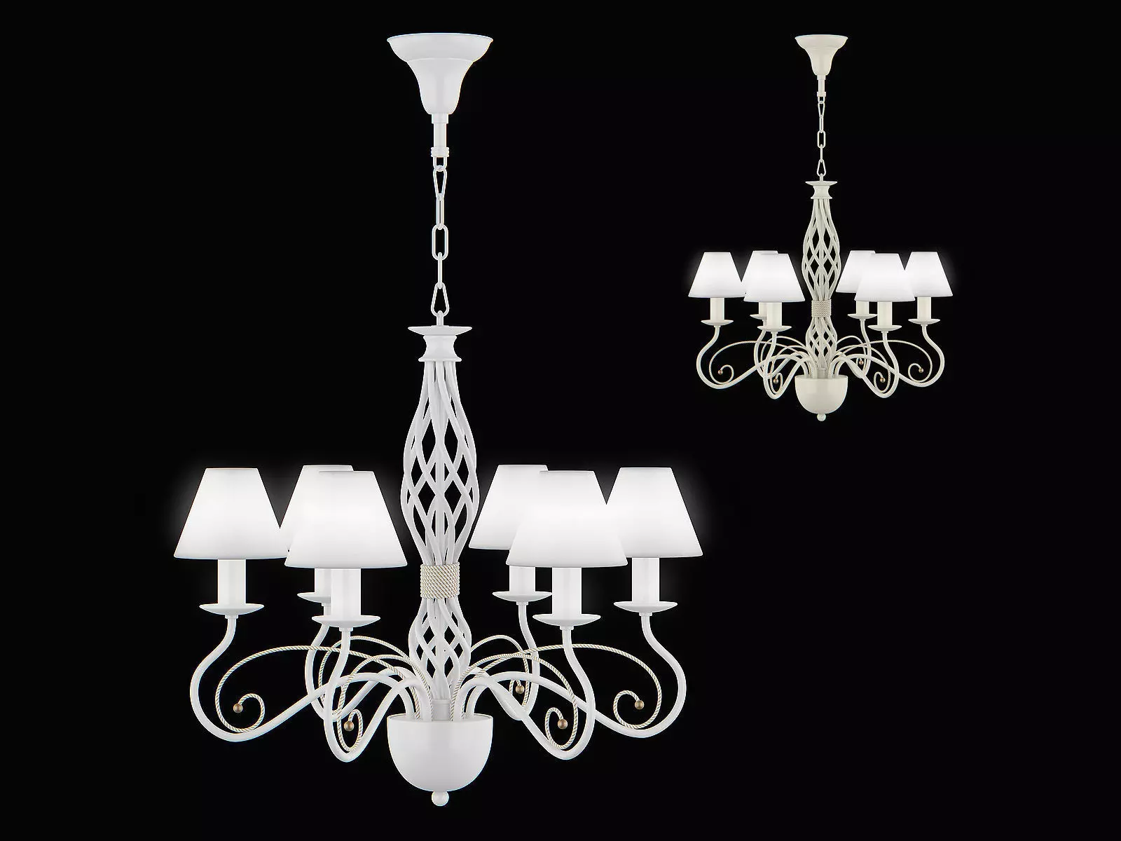 78206x Esedra Lightstar Chandelier 3D model_0
