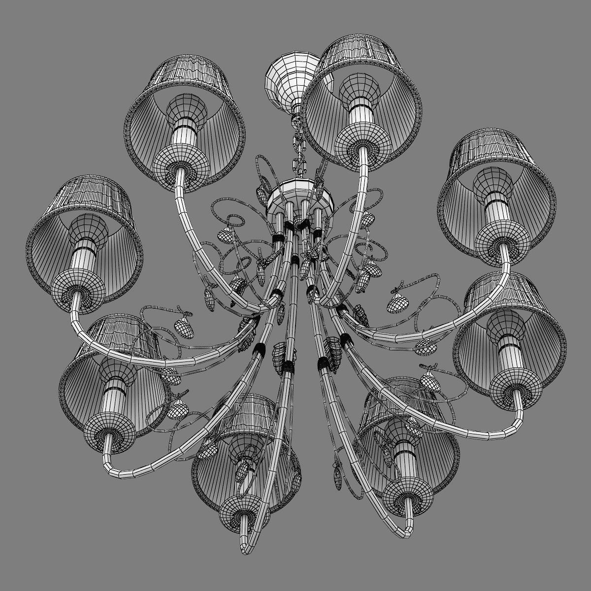 78108x Modesto Lightstar Chandelier 3D model_12