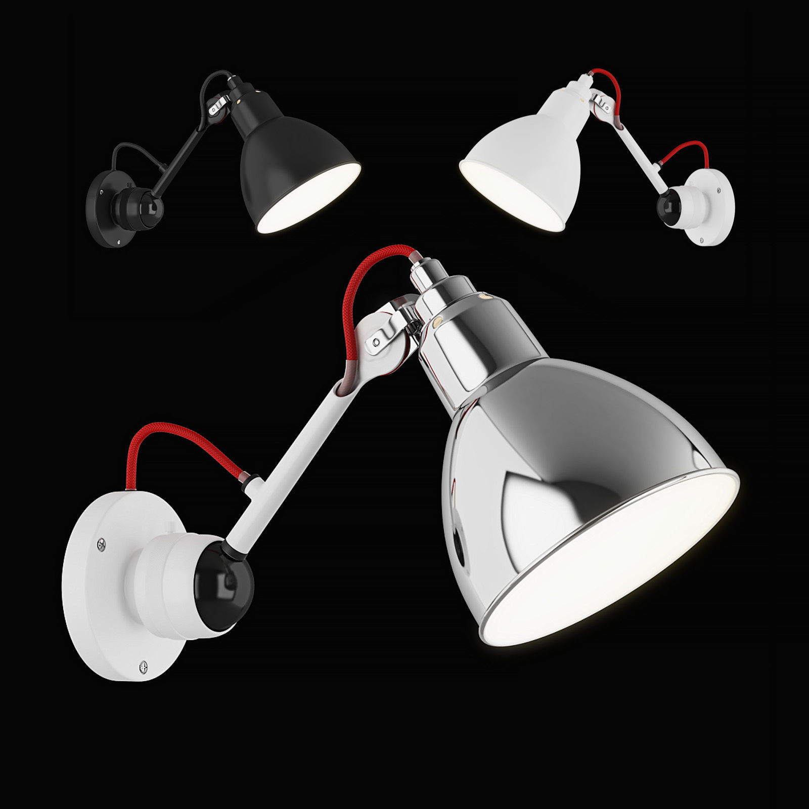 76560x Loft Lightstar Adjustable Sconce 3D model_1