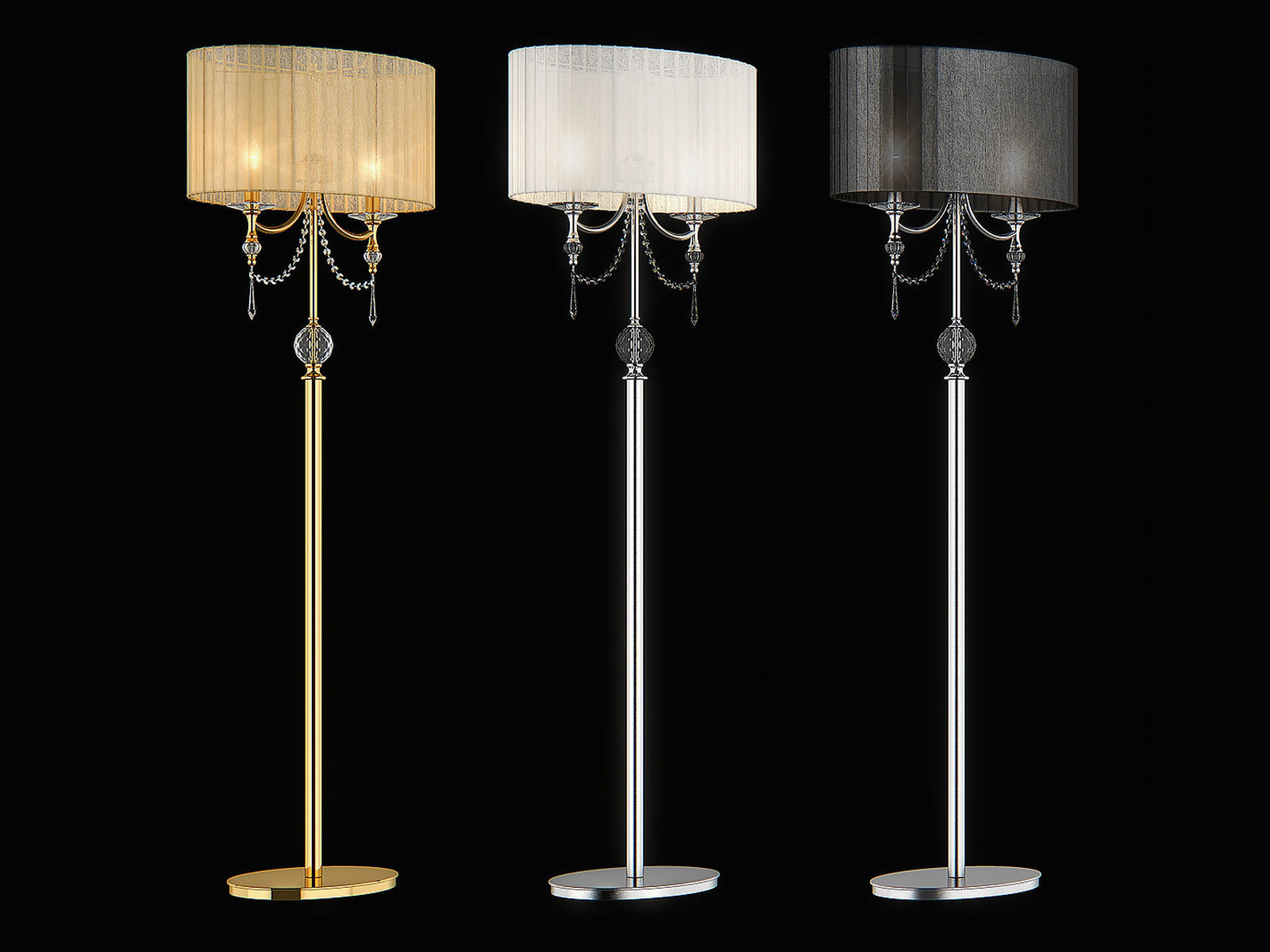 72572x Paralume Lightstar Floor lamp 3D model_1