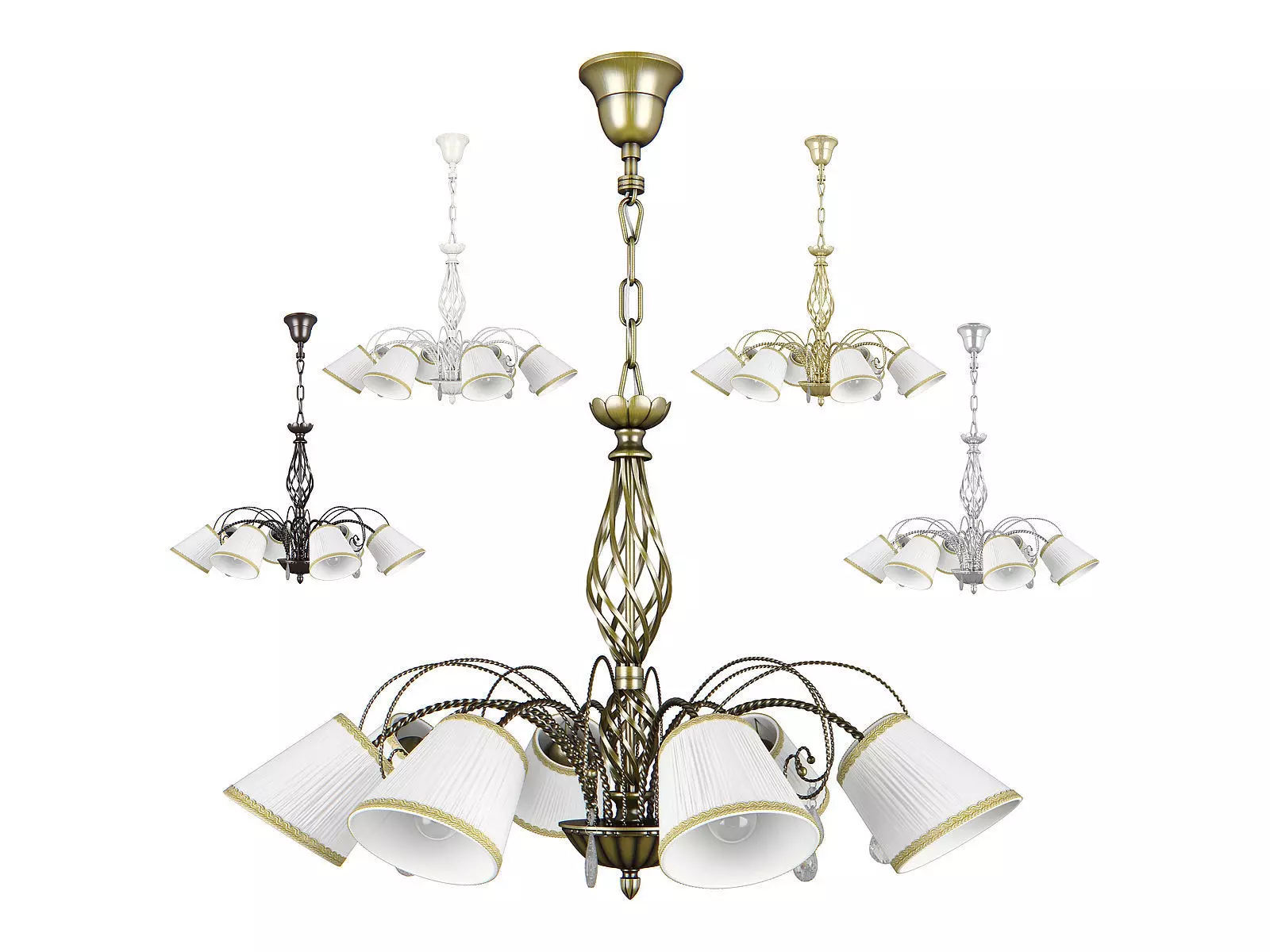 682 796 18x Esedra Lightstar Chandelier 3D model_0