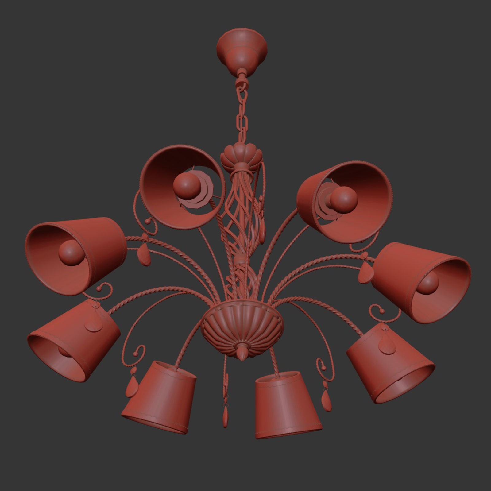 682 796 18x Esedra Lightstar Chandelier 3D model_6