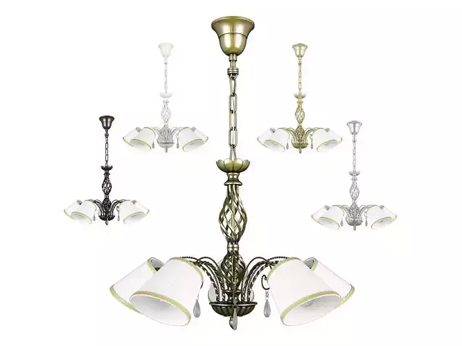 682 796 15x Esedra Lightstar Chandelier 3D model