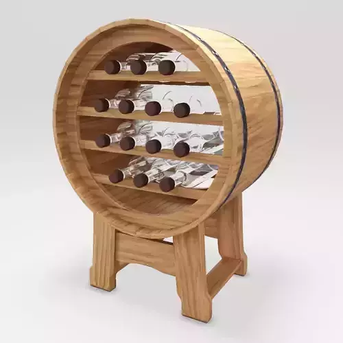 Barrel Stand For Wine 3D model