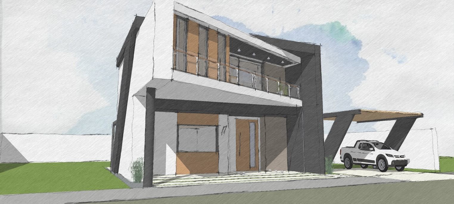 modern house K120 Low-poly 3D model_5