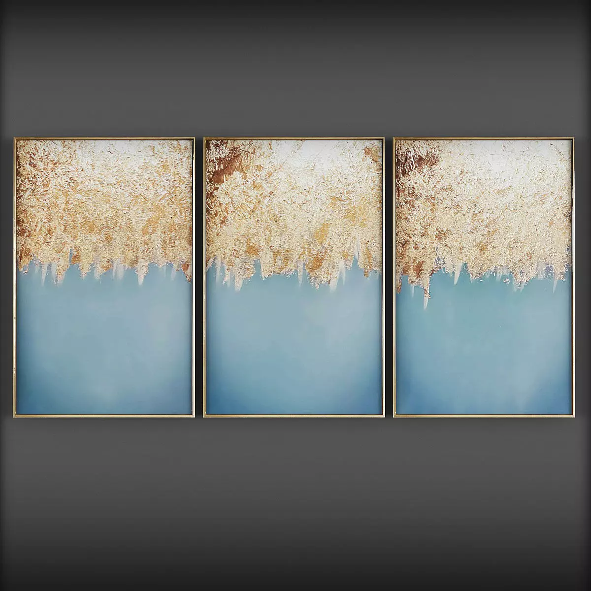 Picture Frames Low-poly 3D model_0