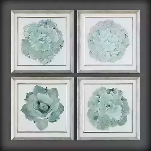 Picture Frames Low-poly 3D model