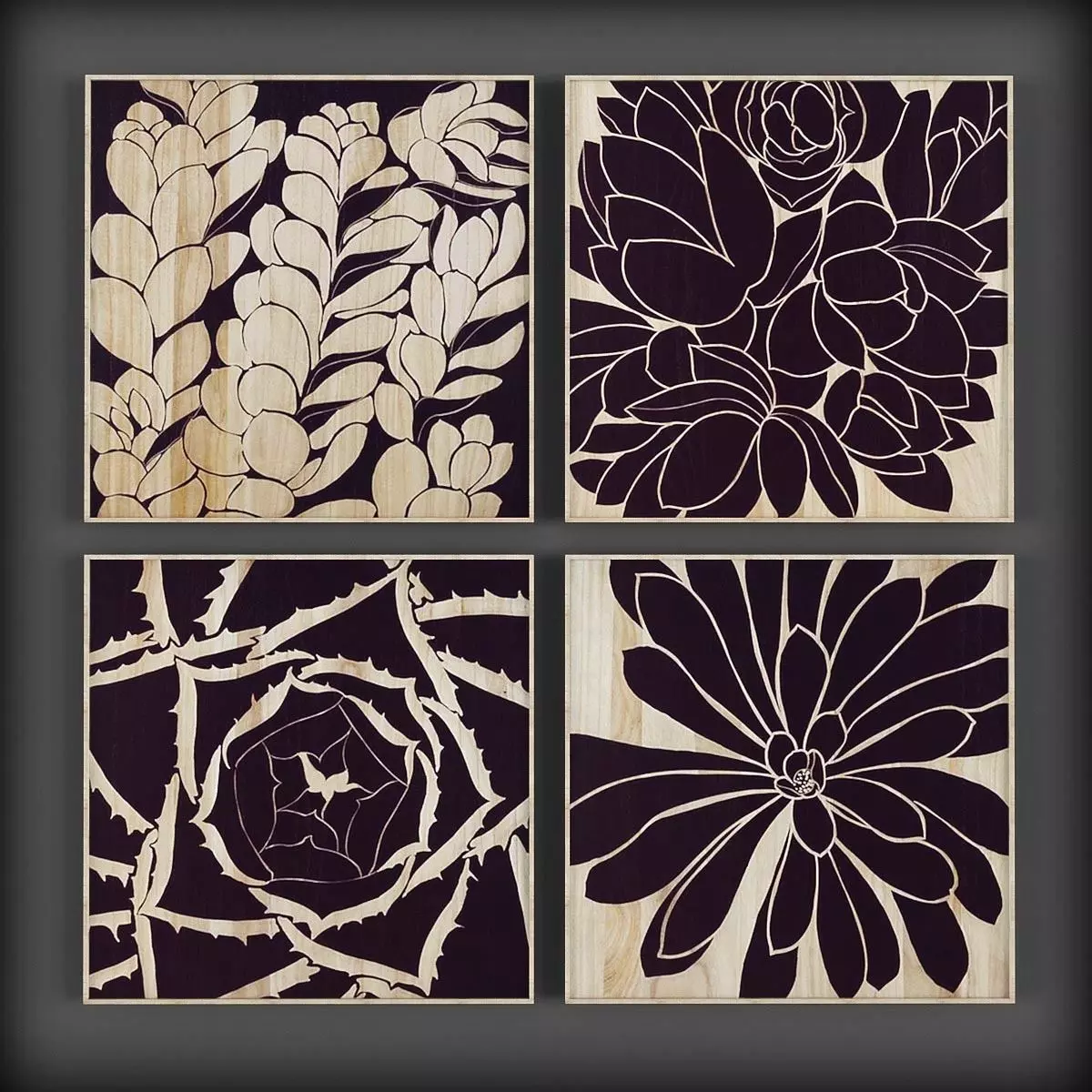 Picture Frames  Low-poly 3D model_0