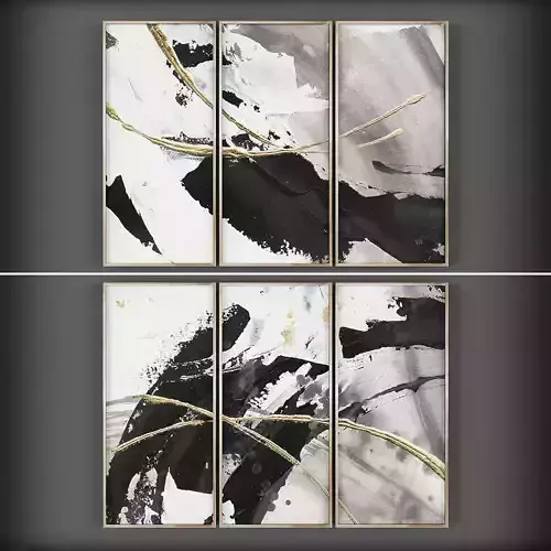 Picture Frames Low-poly 3D model