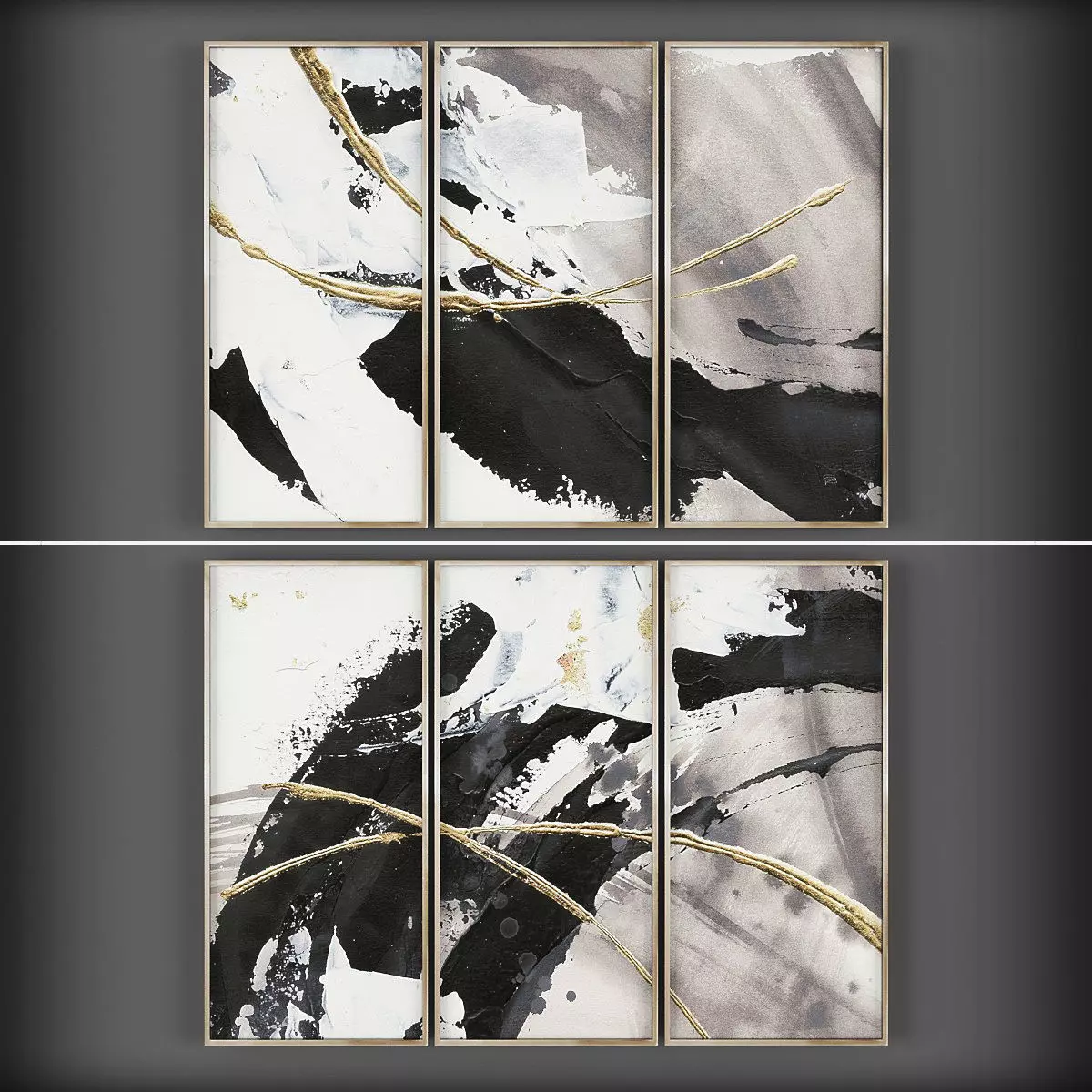 Picture Frames Low-poly 3D model_0