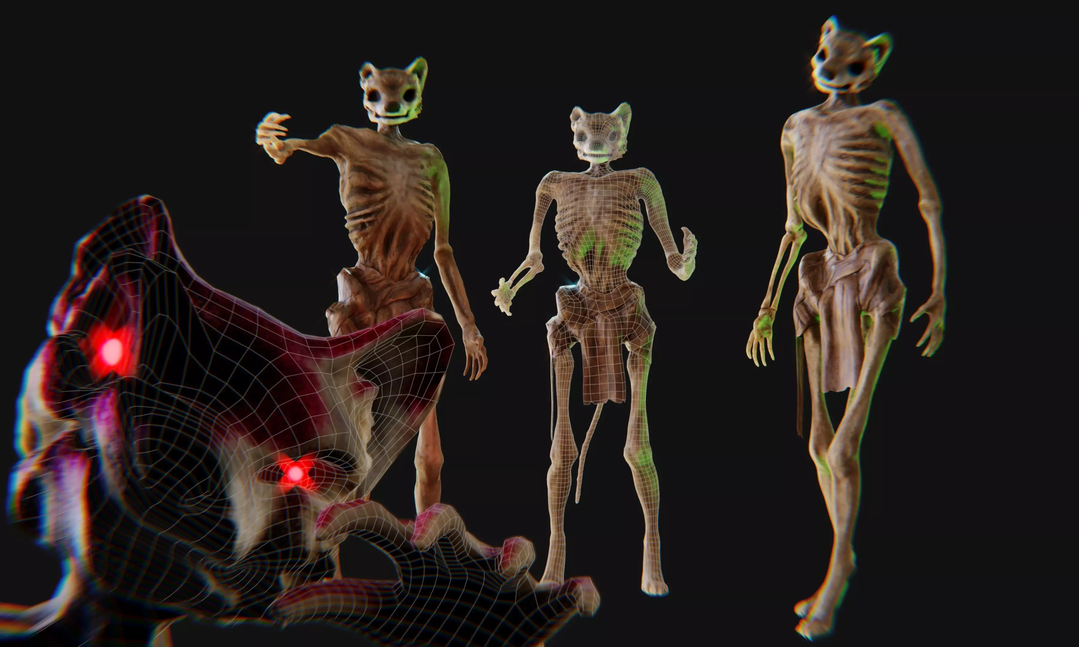 Undead Anthropomorphic Lich Free low-poly 3D model_0