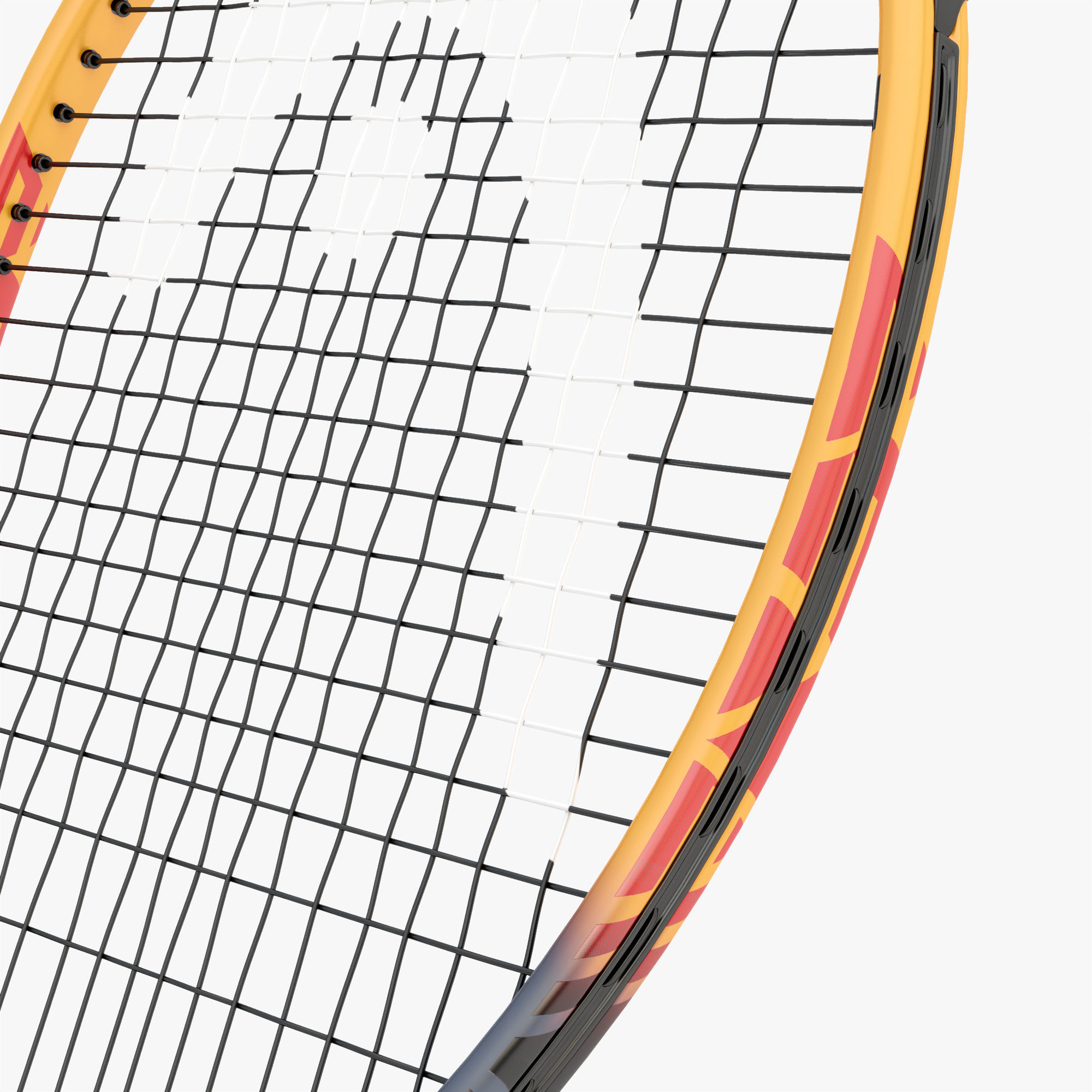 Tennis Racket Head IG Challenge Low-poly 3D model_3
