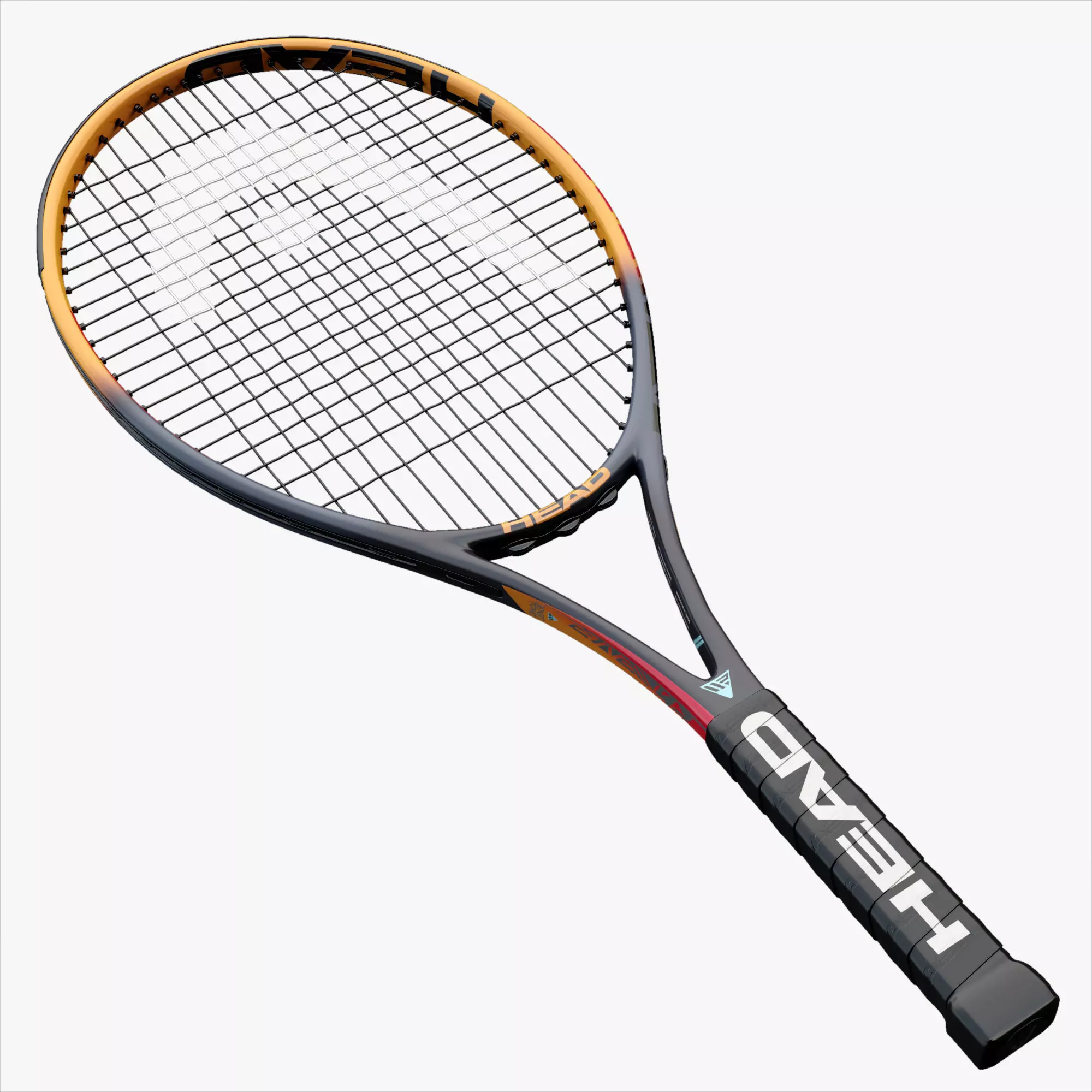 Tennis Racket Head IG Challenge Low-poly 3D model_0