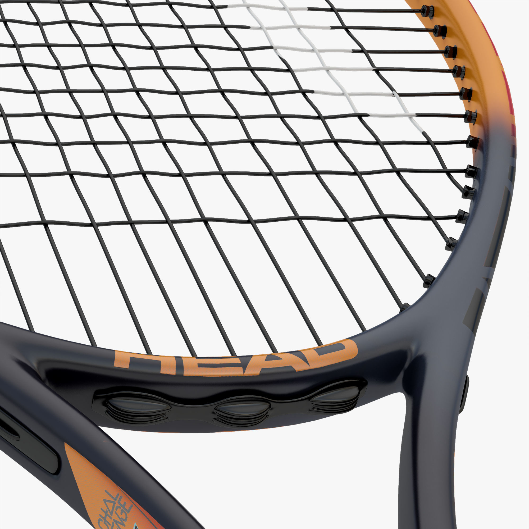 Tennis Racket Head IG Challenge Low-poly 3D model_2