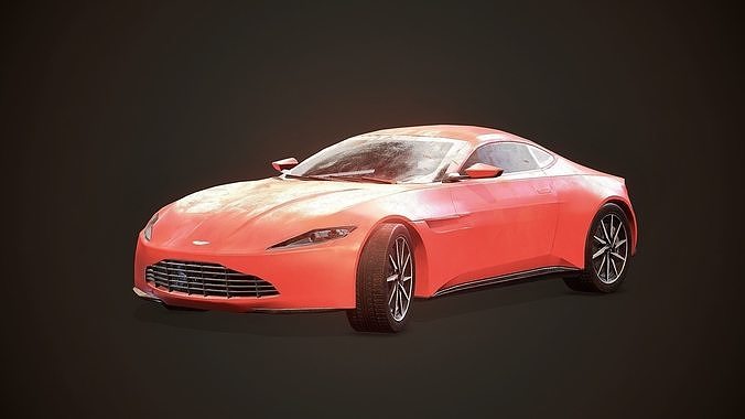 Aston Martin DB10 Low-poly 3D model