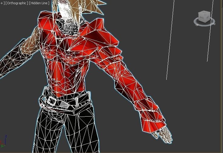 Dart the legend of dragoon VR - AR - low-poly 3D model Low-poly 3D model_11