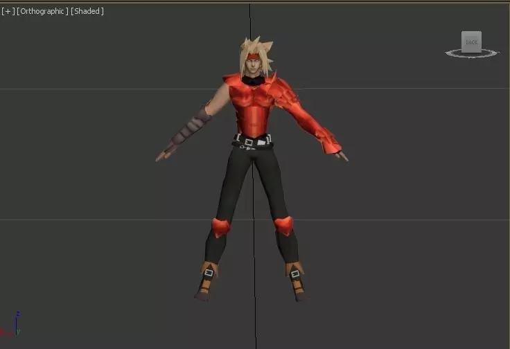 Dart the legend of dragoon VR - AR - low-poly 3D model Low-poly 3D model_0