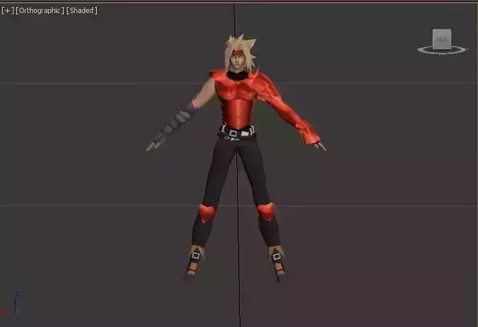 Dart the legend of dragoon VR - AR - low-poly 3D model Low-poly 3D model
