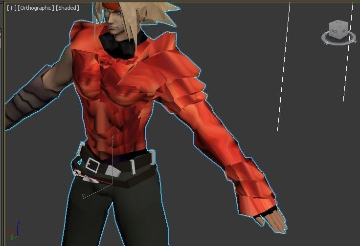 Dart the legend of dragoon VR - AR - low-poly 3D model Low-poly 3D model_10