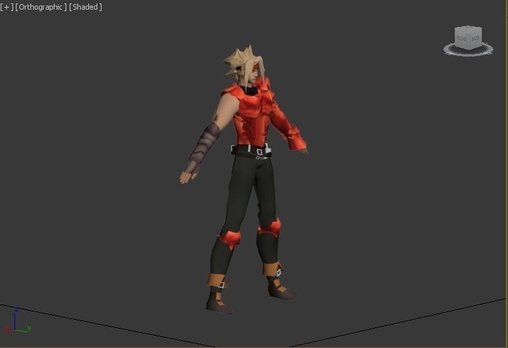 Dart the legend of dragoon VR - AR - low-poly 3D model Low-poly 3D model_4