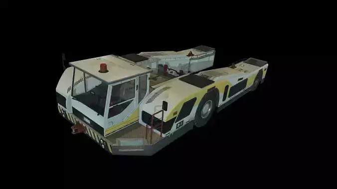 Airplane Pushback Tug  Low-poly 3D model