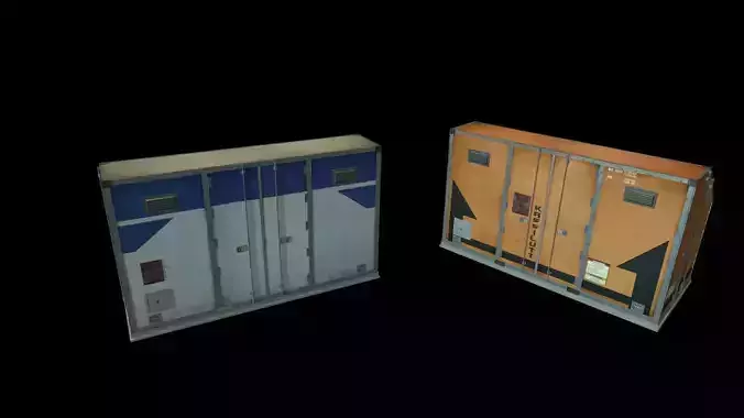 Airport shipping containers