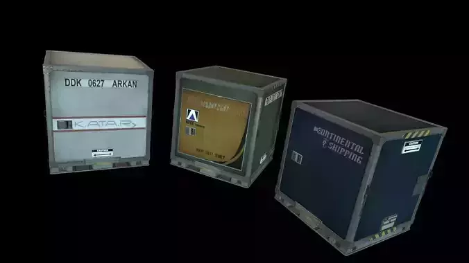 Airport shipping containers