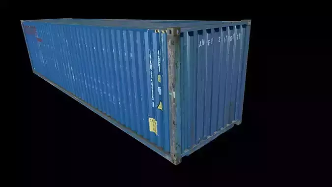 Blue Shipping Container 