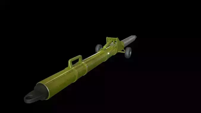Airport Tow Bar Low-poly 3D model