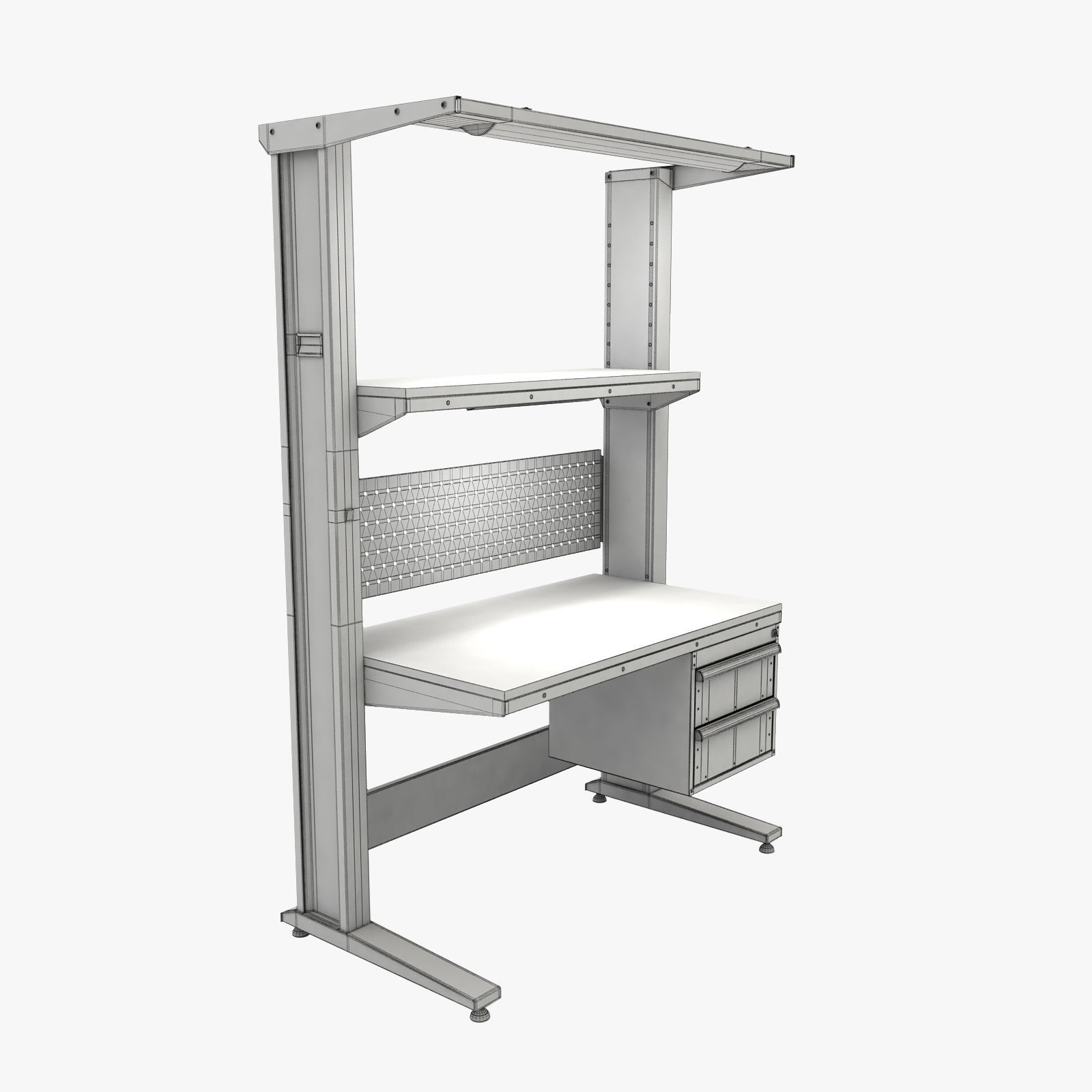 working table 3D model_11