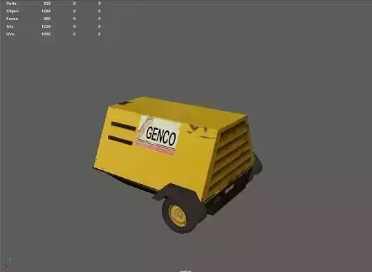 Low Poly generator dump truck