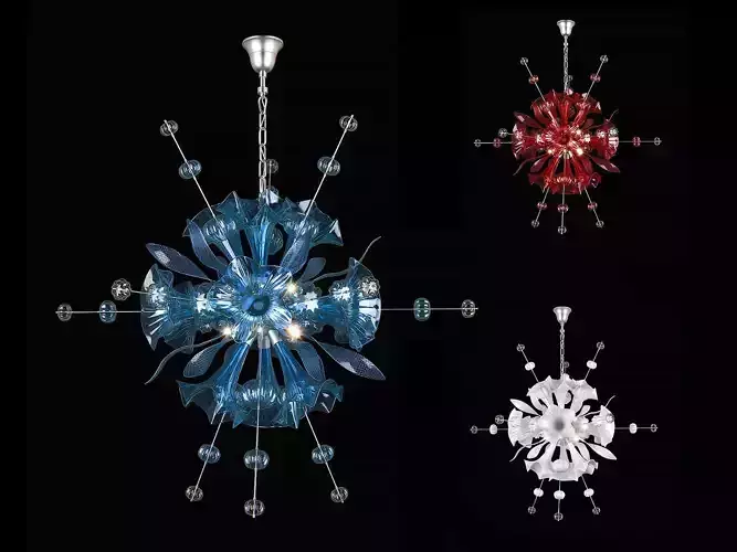 89312x Celesta Lightstar Chandelier 3D model