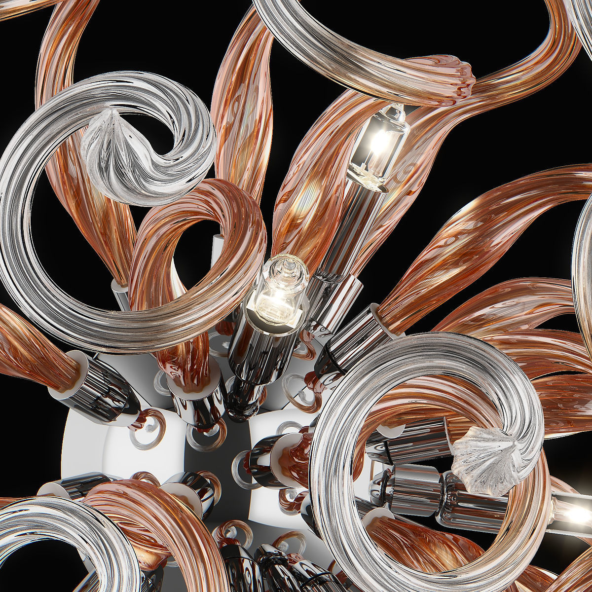 89065x Medusa Lightstar Sconce Chandelier 3D model_26