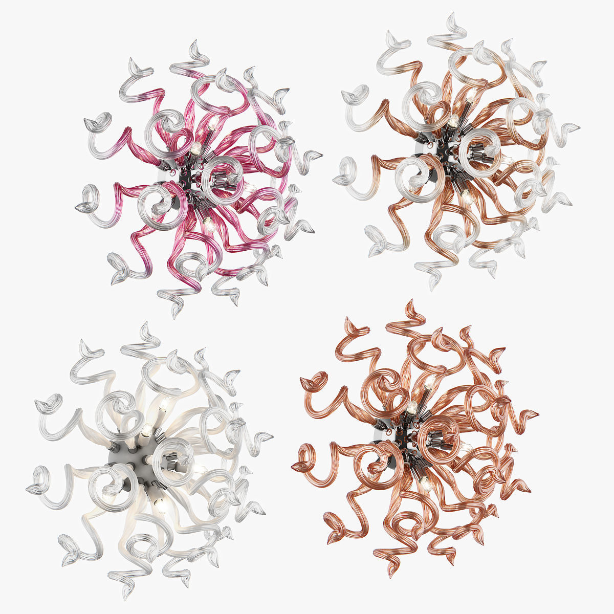 89065x Medusa Lightstar Sconce Chandelier 3D model_2