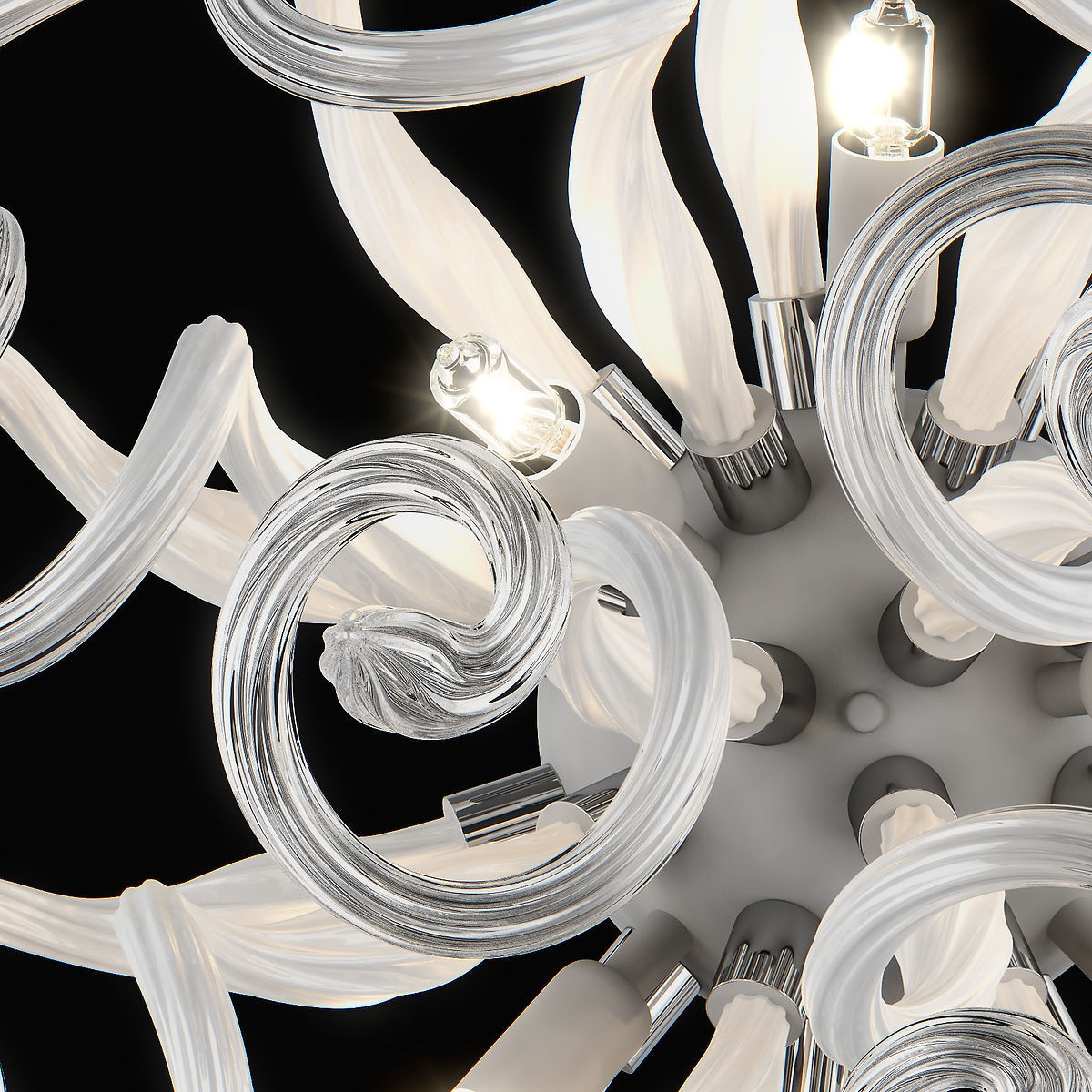 89065x Medusa Lightstar Sconce Chandelier 3D model_5