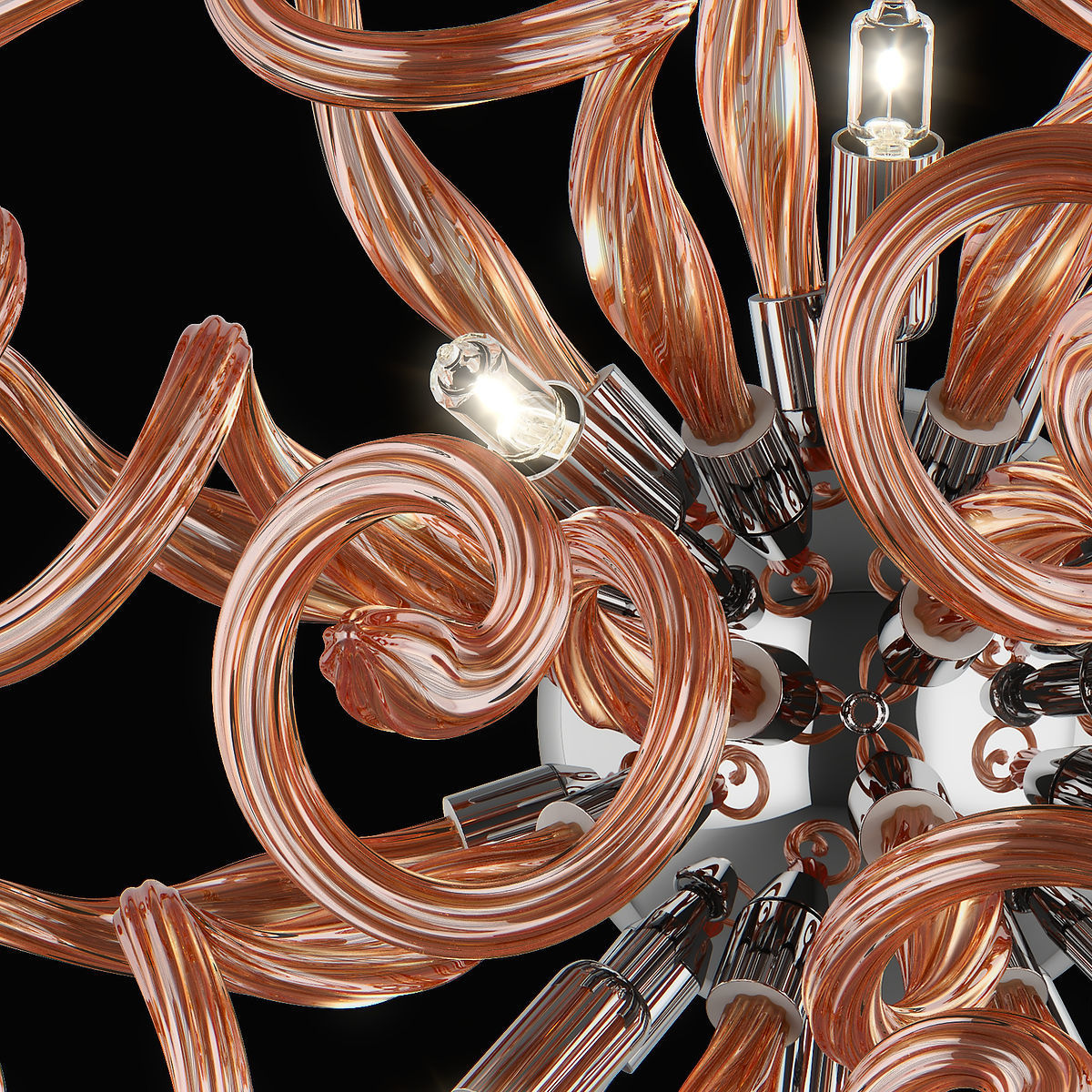 89065x Medusa Lightstar Sconce Chandelier 3D model_17