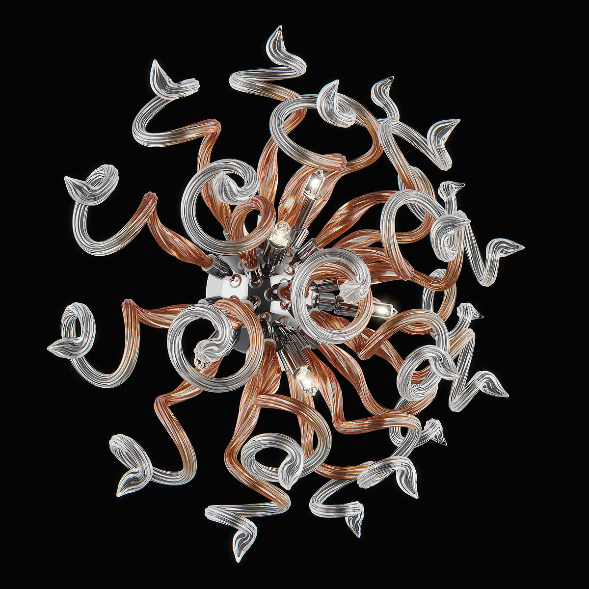 89065x Medusa Lightstar Sconce Chandelier 3D model_25