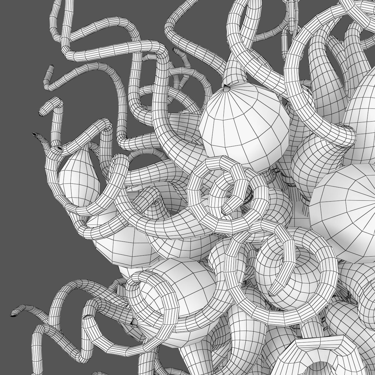 890100 Vulcano Lightstar Hanging Lamp 3D model_5