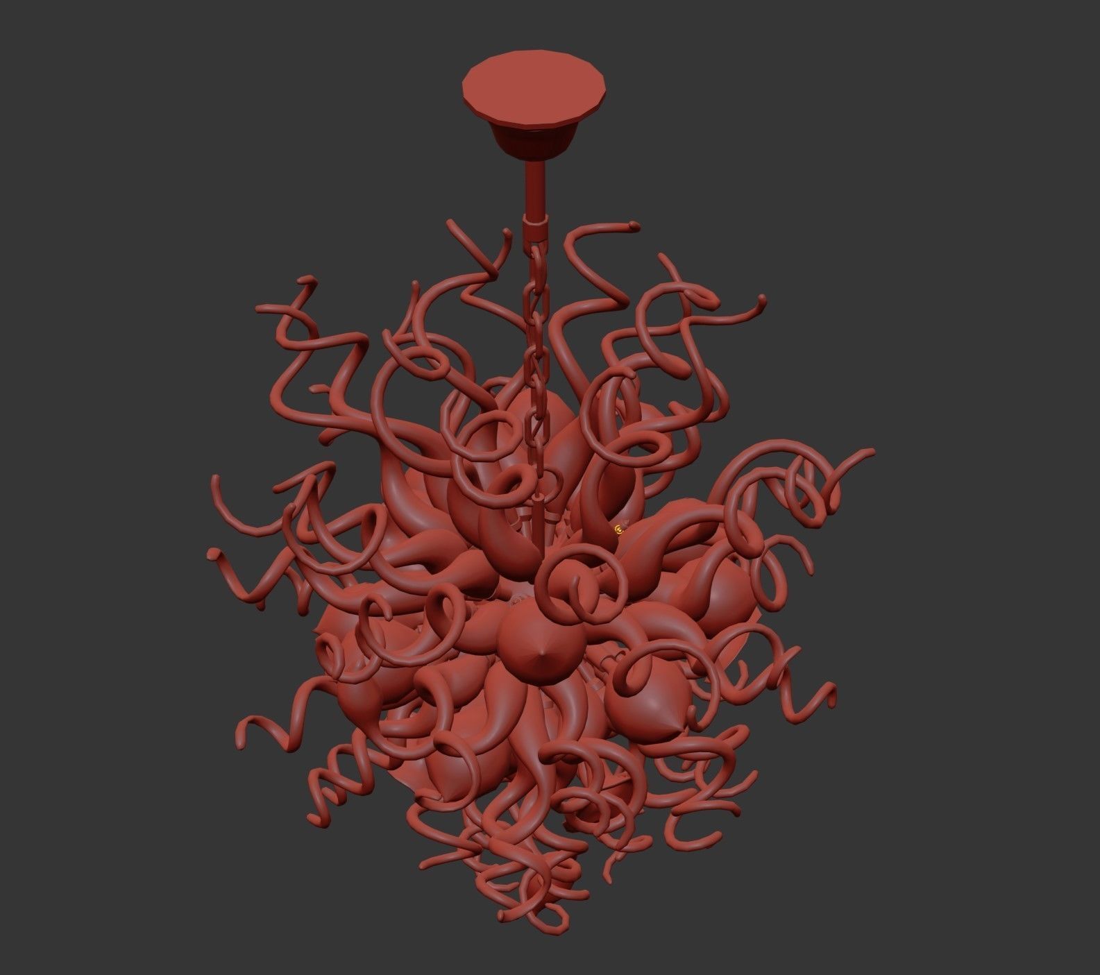 890100 Vulcano Lightstar Hanging Lamp 3D model_8