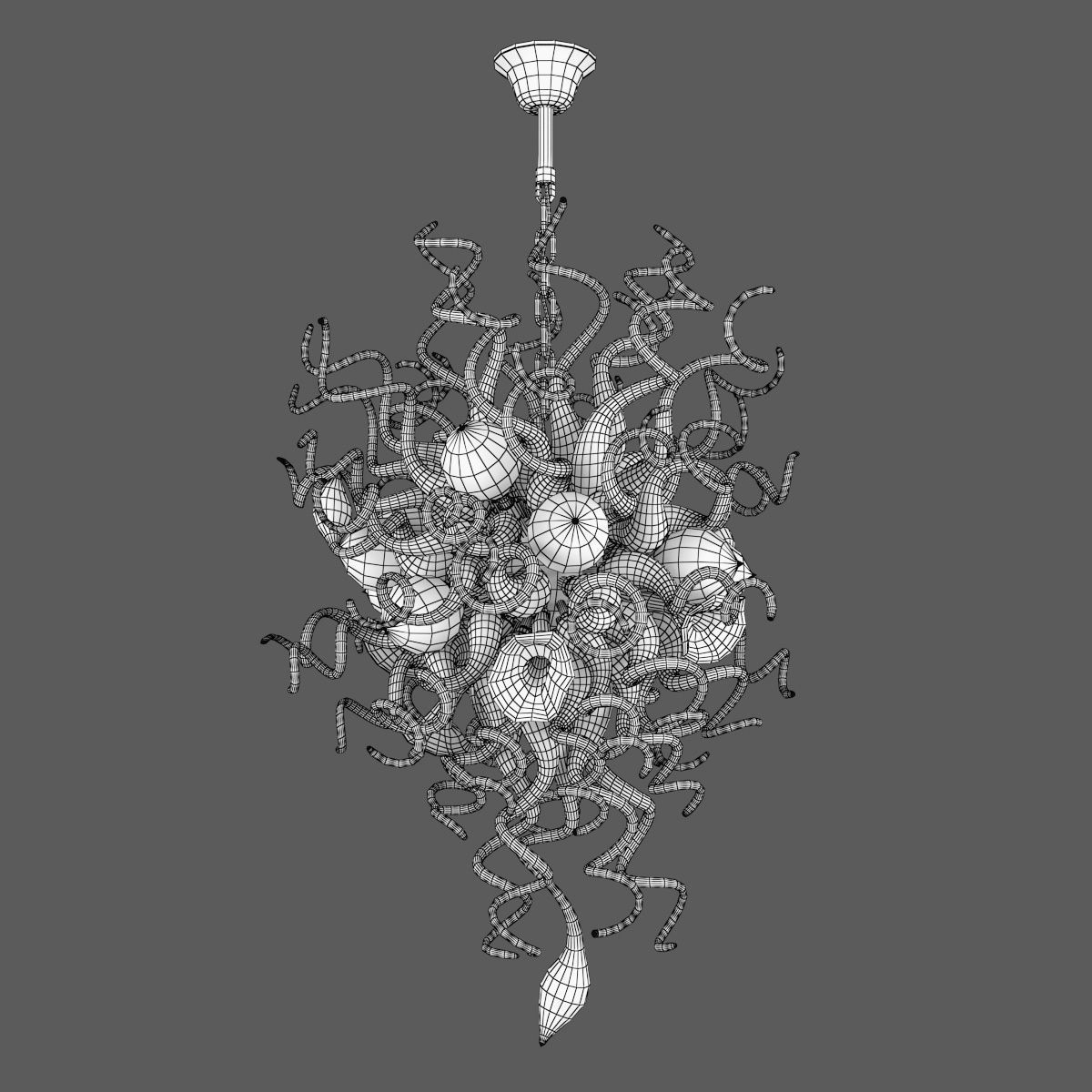 890100 Vulcano Lightstar Hanging Lamp 3D model_4